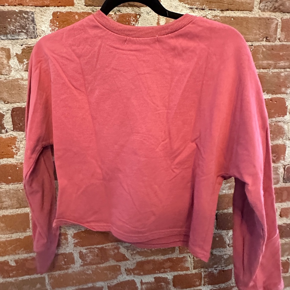 Pink cropped matching set